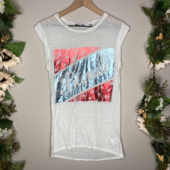 Pam & Gela Tops - Pam & Gela Blonde Tee D5